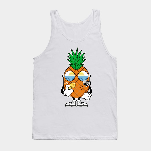 Pineapple Summer Tank Top by quilimo